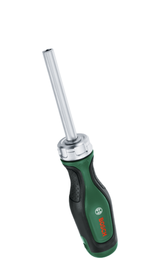 Bit Ratchet Screwdriver With 12 Bits