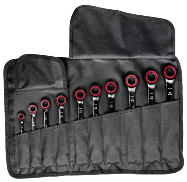 Bosch Ratchet Spanner Sets 10 Pcs Set (Black)
