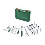 Bosch 1/4+1/2 Ratchet Set 57-Pieces - Image 2