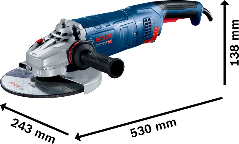GWS 24-230 JZ 9 INCH ANGLE GRINDER, ANGLE GRINDER - Image 5