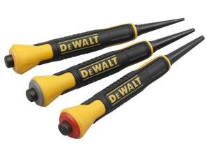 DEWALT DWHT0-58018 Bi-material Nail Set, 3 Piece (1/32", 2/32", 3/32")