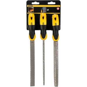 STANLEY 0-22-477 3 Piece Flat Rasp Bastard Cut Set
