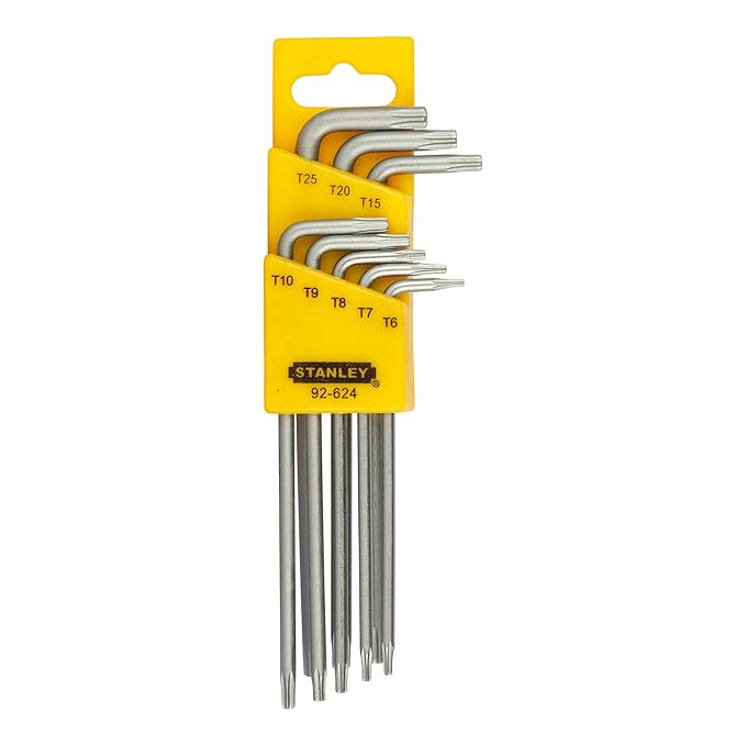 STANLEY 92-624 Tamper Proof L-Type Torx Hex Key (Silver Pack of 8) - Image 3