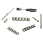 STANLEY 1-89-035 3/8'' SQ. Drive 6 Point Metric Socket Set 24-Pieces - Image 4