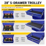 STANLEY STST74421-8 5 Drawer Eco Roller Cabinet Blue - Image 5