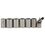 STANLEY 1-89-033 1/4'' Drive 6 point Socket and Bit Mechanic Tool Kit Silver 35-Pieces - Image 5