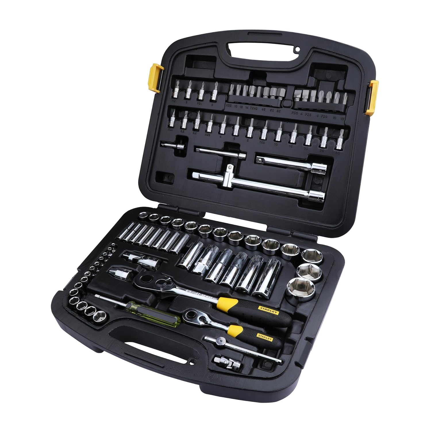 STANLEY 94-190 1/4'' and 1/2'' Square Drive 6 Point Metric Set- 86pcs - Image 4