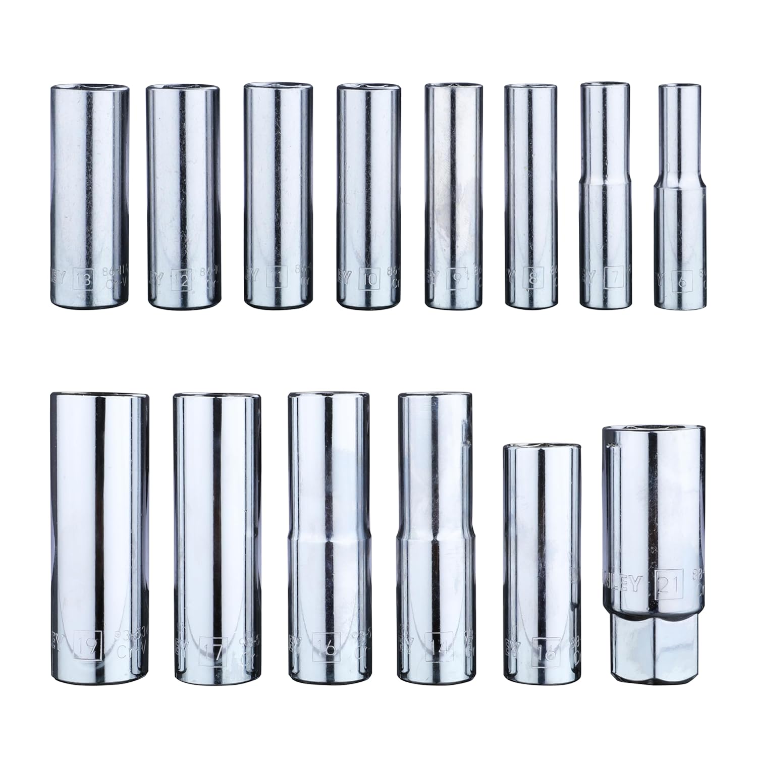 STANLEY 94-190 1/4'' and 1/2'' Square Drive 6 Point Metric Set- 86pcs - Image 5