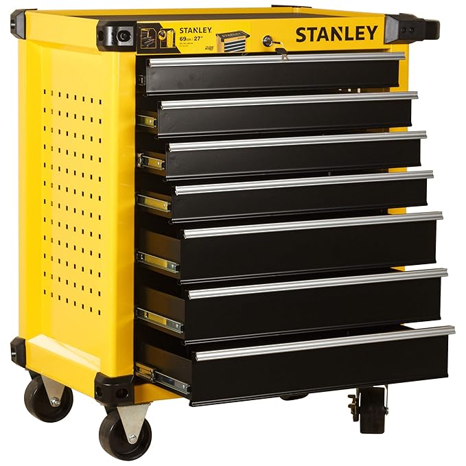 STANLEY STST74306-8 Metal 27-inch Roller Cabinet (Yellow) - Image 2