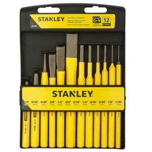 STANLEY 16-299 12 Piece Pin Punches and Cold Chisel Set