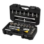 STANLEY 12.7 mm (1/2 Inch) Pear Head Ratchet Set Metric, STMT45503 (Set of 26)