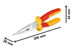 VDE Long Nose Pliers Straight 200 mm Professional - Image 7