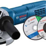 BOSCH GWS 800 + 2 Cutting, 4 Grinding Professional Small Angle Grinder