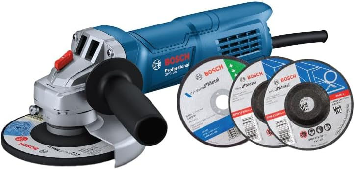 06013943F2_BOSCH_1 BOSCH GWS 800 + 2 Cutting, 4 Grinding Professional Small Angle Grinder - Image 1
