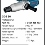 BOSCH GDS 30 Professional Impact Wrench