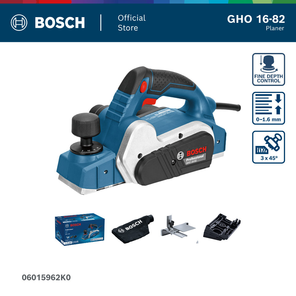 06015962F0_BOSCH_1 BOSCH GHO 16-82 Professional Planer - Image 1