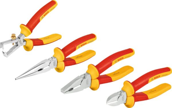 Bosch VDE Pliers Set 4 pcs Professional