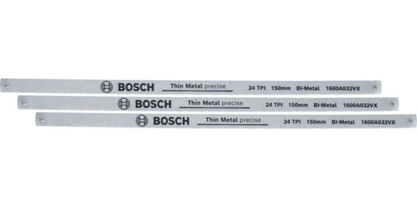 Bosch Hacksaw Blades 150 mm 24 TPI 3-Pieces