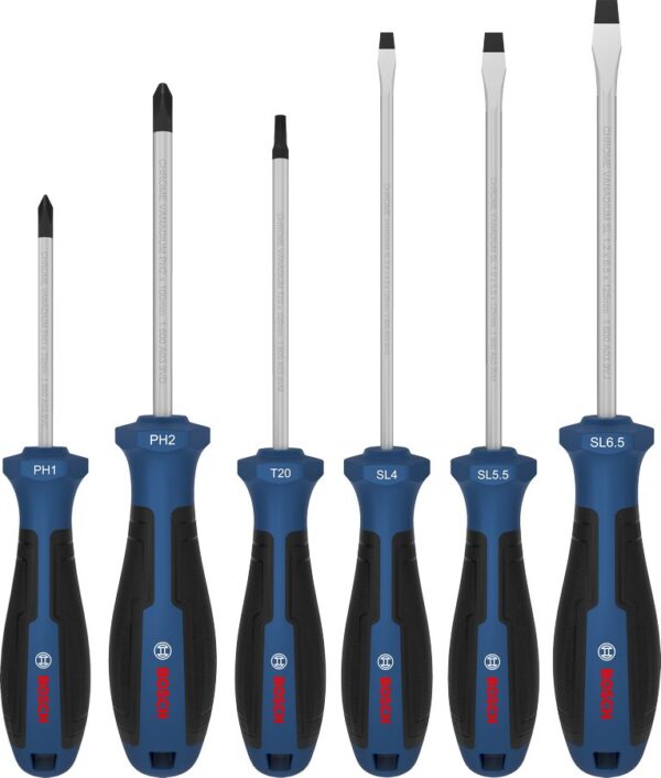 Bosch Screwdriver Set PH/TX/SL 6-Pieces Professional
