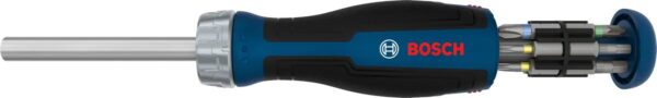 Bosch Bit Ratchet Screwdriver with Magazine, 12 pcs Bits Professional