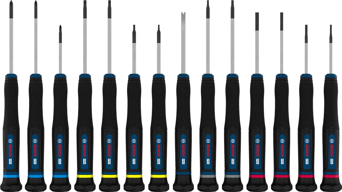 1600A039PN_BOSCH_1 Bosch PRO Precision Screwdriver Set PH/SL/TX/TH/H, 14 pcs Professional - Image 1