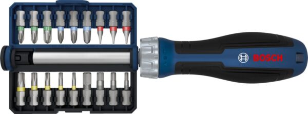Bosch Bit Ratchet Screwdriver Set, 18 pcs Bits Professional