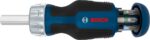 Bosch Stubby Bit Ratchet Screwdriver with Magazine, 6 pcs Bits Professional
