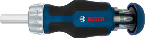 Bosch Stubby Bit Ratchet Screwdriver with Magazine, 6 pcs Bits Professional