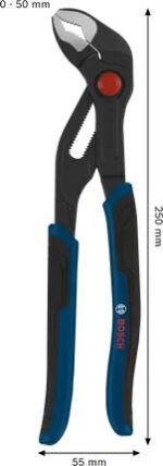 Bosch Water Pump Pliers 250 mm Multi-Component Handles Professional - Image 3