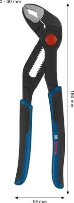 Bosch Water Pump Pliers 180 mm Multi-Component Handles Professional - Image 3