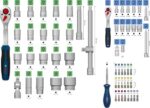 Bosch 1/4" + 1/2" Ratchet Set 80 pcs Professional - Image 2