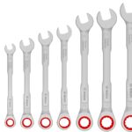 Bosch Ratchet Combination Wrench Set 8-19 mm, 8 pcs Professional