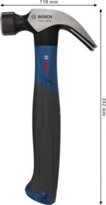 Bosch Claw Hammer 12 oz / 340 g Curved Professional - Image 3