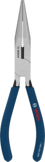 Bosch Long-Nose Pliers 180 mm Dipped Non-Slip Handles Professional